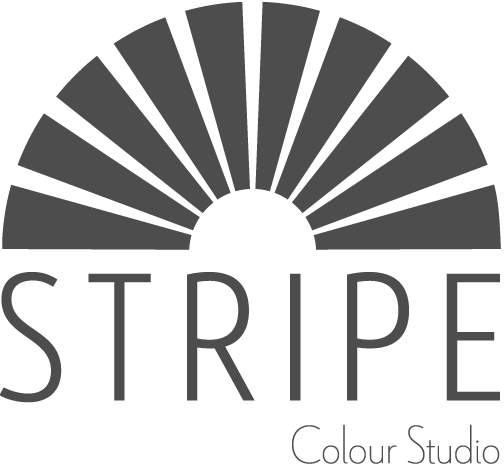 Stripe Colour Studio Logo, Professional Grey Blending and Colour experts.